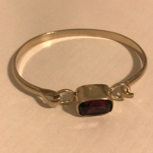 Sterling Silver and Amethyst bangle